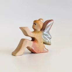 Wooden Sitting Fairy - Light