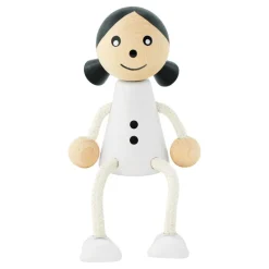 Wooden Sitting Girl - Emily