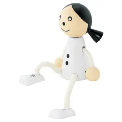 Wooden Sitting Girl - Emily