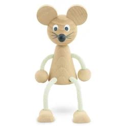 Wooden Sitting Mouse - Bentley