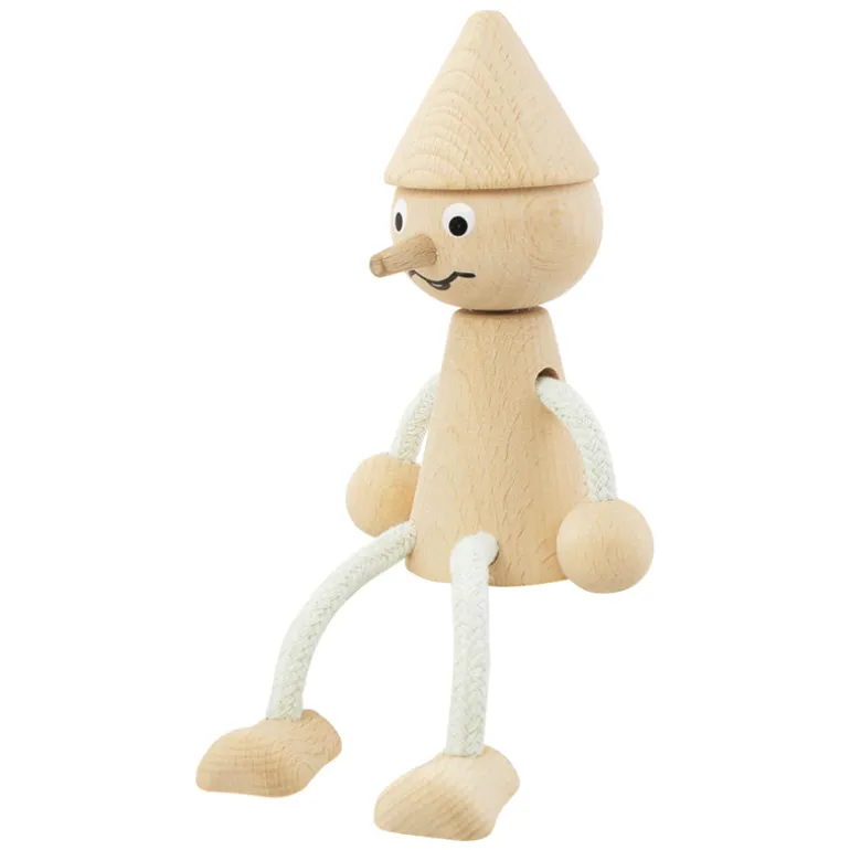 Wooden Sitting Pinocchio