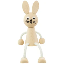 Wooden Sitting Rabbit - Willow
