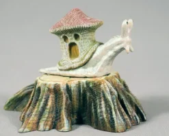 Wooden Snail With House