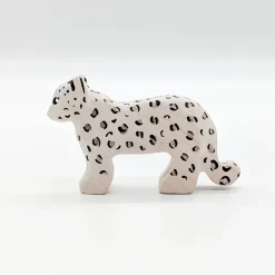 Wooden Snow Leopard - Cub