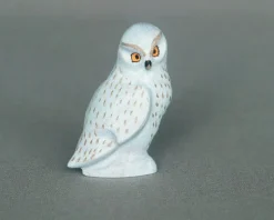 Wooden Snow Owl
