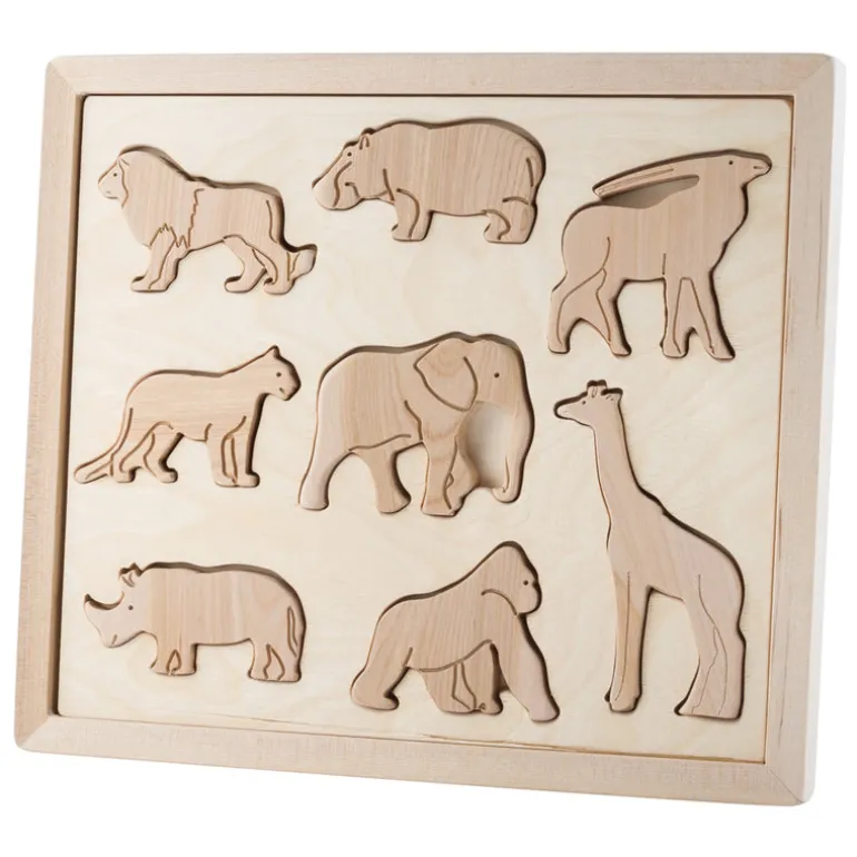Wooden Sorting Puzzle - Animals Of Africa