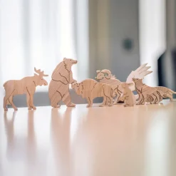 Wooden Sorting Puzzle - Animals Of North America
