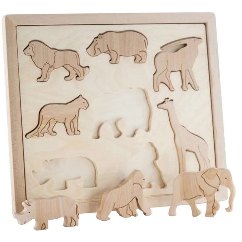 Wooden Sorting Puzzle - Animals Of Africa