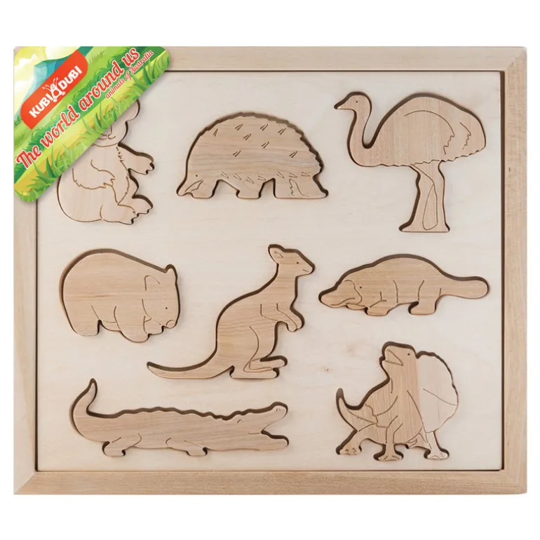 Wooden Sorting Puzzle - Animals Of Australia