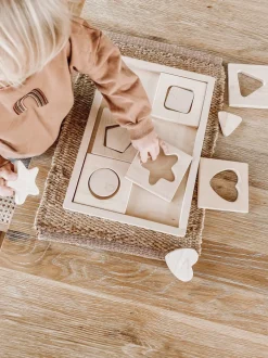 Wooden Sorting Puzzle - Geometrica