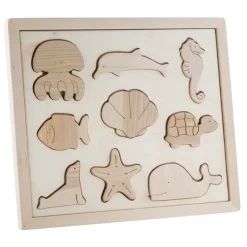 Wooden Sorting Puzzle - Sea Creatures