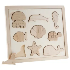 Wooden Sorting Puzzle - Sea Creatures