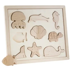 Wooden Sorting Puzzle - Sea Creatures