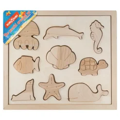Wooden Sorting Puzzle - Sea Creatures