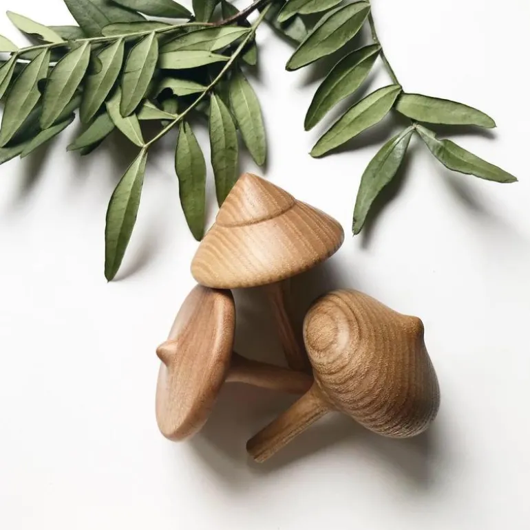 Wooden Spinning Top - Onion