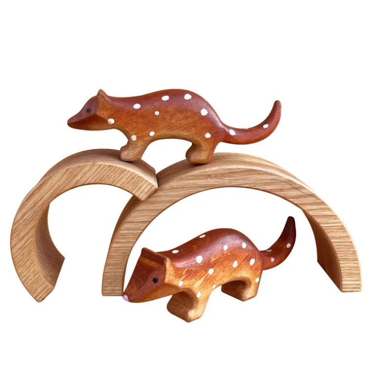 Wooden Spotted Tail Quoll