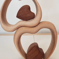 Wooden Stacking Hearts