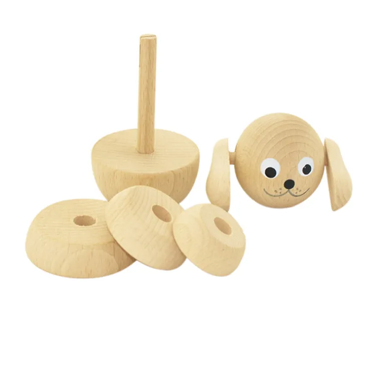 Wooden Stacking Puzzle Dog - Blair
