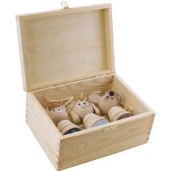 Wooden Stacking Puzzle Gift Set - Bernard, Bella & Murphy