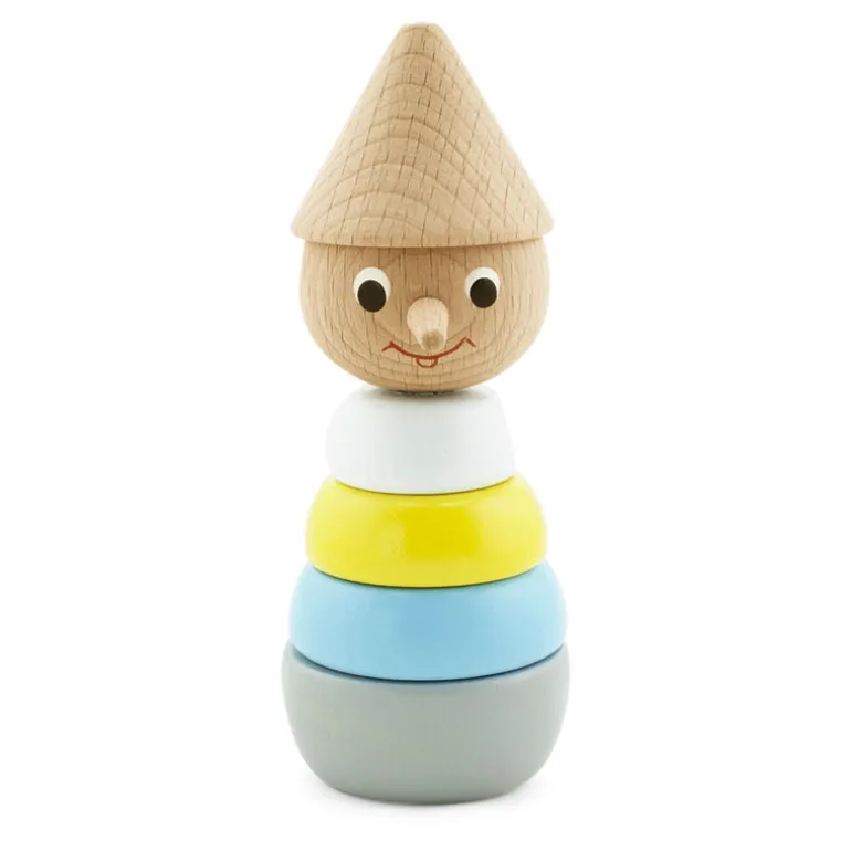 Wooden Stacking Puzzle Pinocchio - Coloured