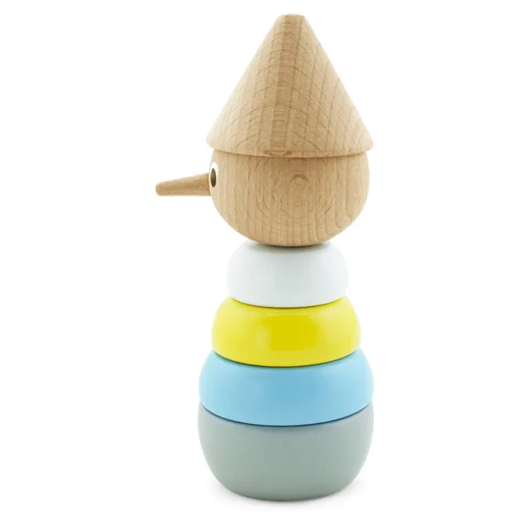 Wooden Stacking Puzzle Pinocchio - Coloured