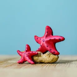 Wooden Starfish Set - Red