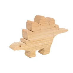 Wooden Stegosaurus Figure