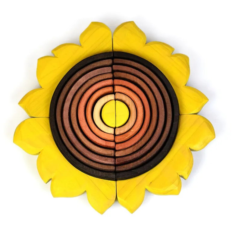 Wooden Sunflower Stacker