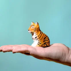 Wooden Tiger Cub - Sitting