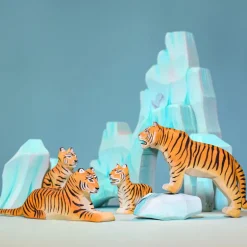 Wooden Tiger Cub - Sitting