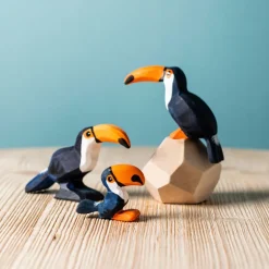 Wooden Toucan Sitting