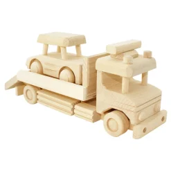 Wooden Tow Truck With Car - Jackson