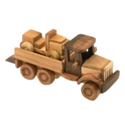 Wooden Tow Truck With Car - Alvara