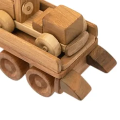 Wooden Tow Truck With Car - Alvara