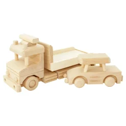 Wooden Tow Truck With Car - Jackson