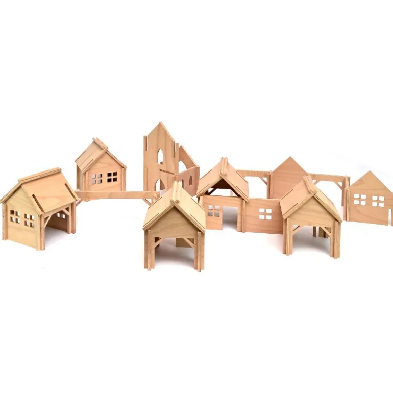Wooden Town - Large Set