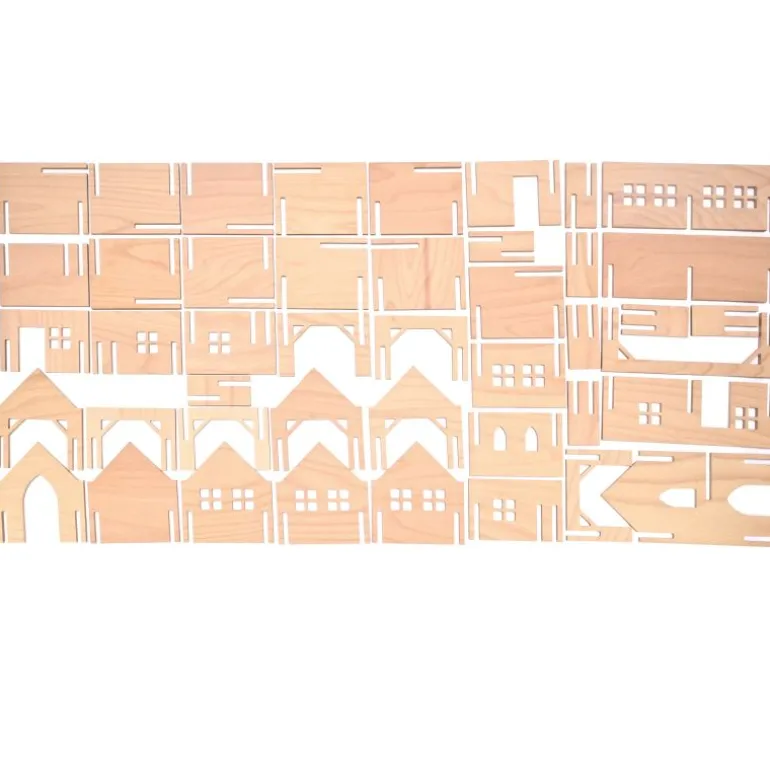 Wooden Town - Large Set