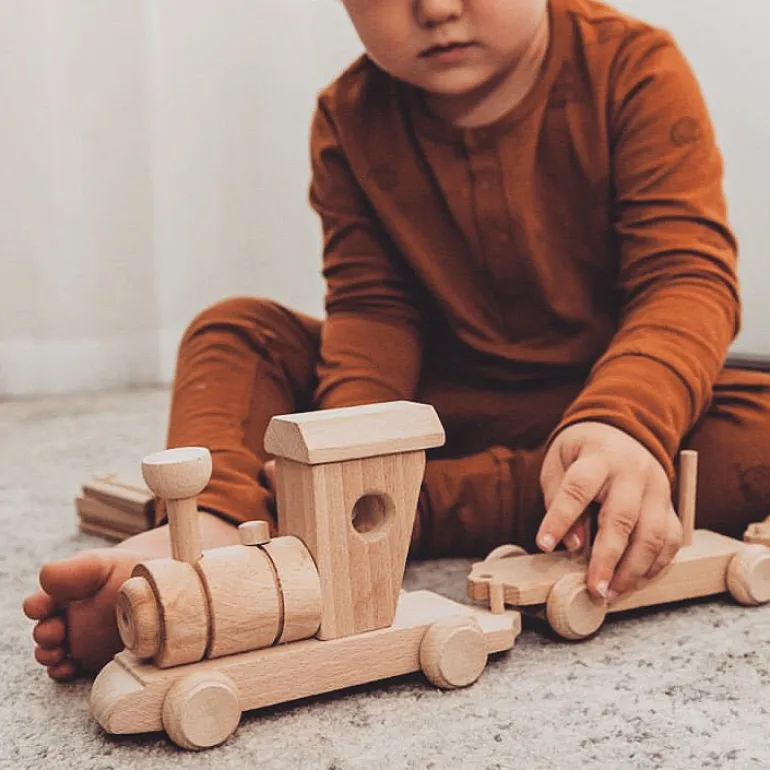 Wooden Toy Cargo Train Set - Thomas