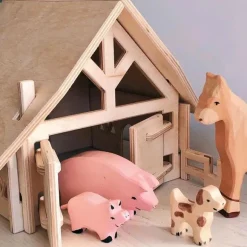 Wooden Toy Farm Set