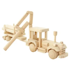 Wooden Tractor With Logs - Fergus