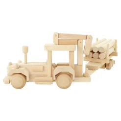 Wooden Tractor With Logs - Fergus