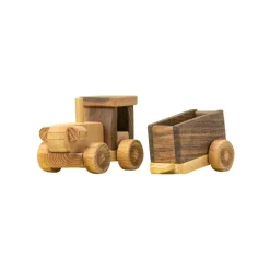 Wooden Tractor With Trailer - Isobel