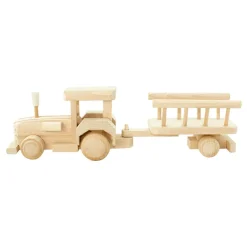 Wooden Tractor With Trailer - Betty