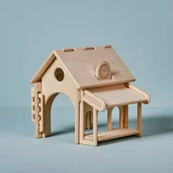 Wooden Train Station Set