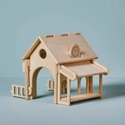 Wooden Train Station Set