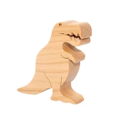Wooden Tyrannosaurus Figure