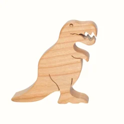 Wooden Tyrannosaurus Figure