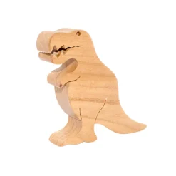 Wooden Tyrannosaurus Figure