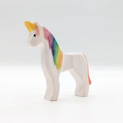 Wooden Unicorn - Rainbow