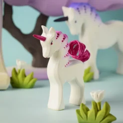 Wooden Unicorn Baby - Pastel